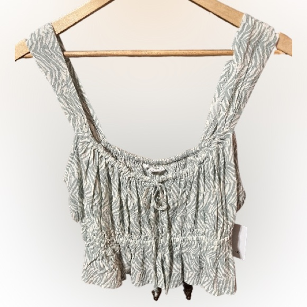 NWT O'Neill Gabbie viscose crop top Size Large